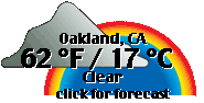 Click for Oakland, California Forecast